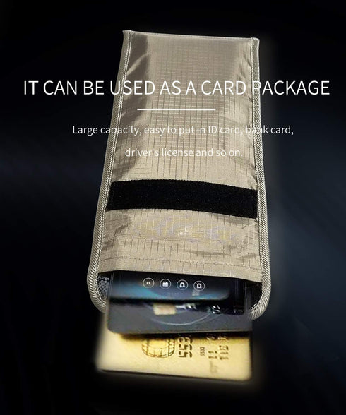 LVFEIER Security Pouch - Anti-Tracking Anti-Spying GPS RFID Signal Blocking Bag for Cell Phone Privacy Protection