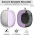 AirPods Max Case Cover, Anti-Scratch Ear Pad/Ear Cups/Headband Cover, Clear Soft TPU & Silicone, Skin Scratch Proof.