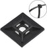 100 Pack Black Zip Tie Adhesive Mounts, Self Adhesive Cable Base Holders with Multi-Purpose Cable Tie