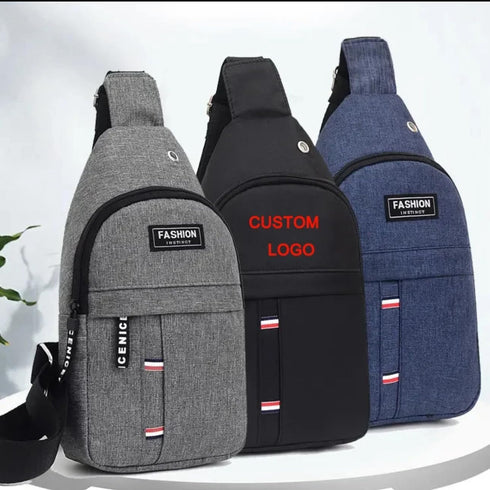 Waterproof Shoulder Pack Earbud Case, Zipper Pouch, Grey