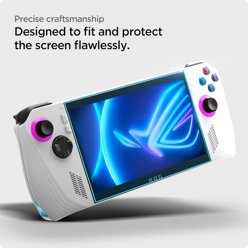 ASUS ROG Ally Spigen GlasTR EZ FIT Tempered Glass Screen Protector - 2 Pack for ultimate protection.