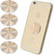 Cell Phone Metal Plates for Magnetic Car Mount, 4 Pack Replacement Set of Cute Gold Round Metal Discs for Magnetic