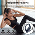 bmanl Wireless Earbuds Bluetooth Headphones, 48hrs Playback, Over-Ear Buds with LED Display, Built-in Mic for Workout