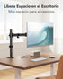HUANUO 13-32 17.6 lbs, 16 Grommet 75x75mm 100x100mm Single Monitor Mount, Monitor Arm for Monitors up to Adjustable