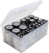 Massca Battery Storage Organizer Pack of 2 - Holds up to 34 AAA, AA, C, D size Batteries, Multi-Purpose Holder