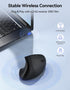 TECKNET Ergonomic Wireless Mouse, Rechargeable Vertical Ergo Mouse, Silent 2.4GHz, 6 Buttons, Up to 4800DPI