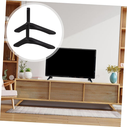 GLSTOY 1set Tv Table Support Stand Base for LCD Led Flat Screen Tvs Sturdy Design Safe Use Features Replacement for Old