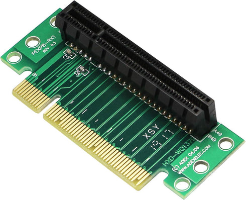 SinLoon PCI-Express 8X Riser Card 90-Degree Adapter Card, PCI-E 8X Extender Extension Card for 1U, Small Computer and