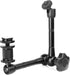 11'' Magic Arm with Hot Shoe Mount and 1/4'' Tripod Screw for DSLR Camera Rig, LCD, DV Monitor, LED Lights