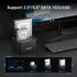 FIDECO 2.5 3.5 inch 3.0 External Hard Drive Docking Station, Hard Drive Dock for and SATA HDD SSD, HDD Docking Station