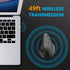 iClever Ergonomic Mouse - WM101 Wireless Vertical Mouse with 6 Buttons and Adjustable DPI for Laptop, Computer, Gray