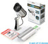 FITNATE Fake Camera, Dummy CCTV Surveillance System with LED Flashing Light, 4 Safety Warning Stickers, Fake Security