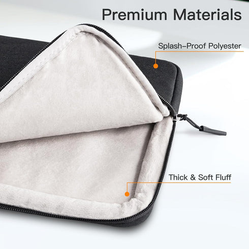 JETech Laptop Sleeve for 14-Inch MacBook Pro M3/M2/M1 A2779 A2442, Waterproof Bag Case with Pocket