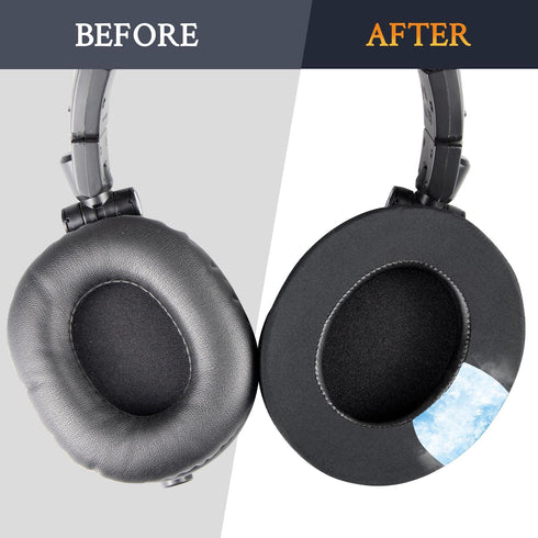 SOULWIT Replacement Earpad for Audio-Technica ATH M50X/M40X, HyperX Cloud/Alpha, SteelSeries Arctis Ear Cushion