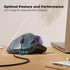 Trackball Mouse Wired, Ergonomic Comfort Design, USB Plug&Play, Precision Tracking with 5 Adjustable DPI, RGB