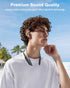 NANAMI Open Ear Headphones, Wireless Bluetooth Earbuds, 15H Playtime, IPX5 Waterproof Sports Neckband with Earhooks