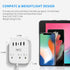European Travel Plug Adapter, FOVAL EU UK US Power Strip with USB C, 4 USB Ports, 3 AC Outlets