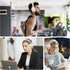 ZIHNIC Active Noise Cancelling Headphones, 60H Playtime Wireless Bluetooth Headset, Low Latency, Milky White