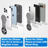 ALAFLY 1/4" Detachable Magnetic Phone Holder for Laptop & Car, Foldable Desk Phone Stand, Adjustable Magnetic Phone