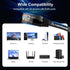 Cat 6 Ethernet Cable 75 ft, Indoor & Outdoor, High Speed 10Gbps Flat Internet Network Cable with Clips & Straps - Black