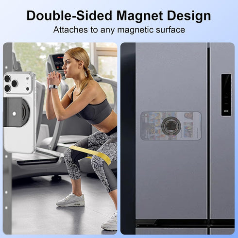 REPIND 360 17 Max/17 Pro/17/16/15/14/13/12,Samsung,Android,iPad Magnetic Phone Ring Holder for MagSafe Dual-Side
