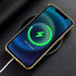 Guppy Luxury Crocodile Cover Case for iPhone 15 Plus, 360 Degree Rotation Stand, Slim Leather Snake Lizard Skin