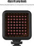 Mini IR Night Vision Light for Video Camera, Built-in Rechargeable Battery with 3 Cold Shoe Mounts