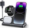 3 in 1 Charging Station for Apple, Wireless Charger for iPhone 15 14 13 12 11, Multiple Devices for Apple Watch &