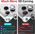 Tensea Camera Lens Protector for iPhone 13 Pro & Pro Max - 9H Tempered Glass, Metal Ring, 2021 Models.