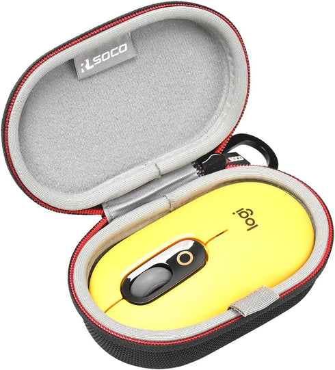 RLSOCO Carrying Case for Logitech POP/Pebble Mouse 2/Pebble Wireless Mouse (Black) with Keychain