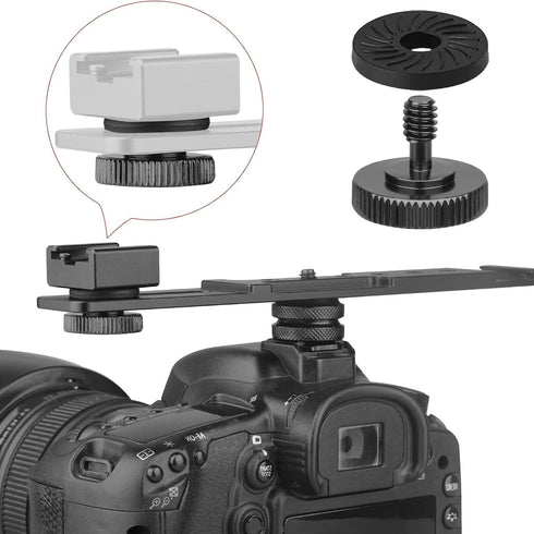 10PCS Shorten Camera Long Screw Shaft Accessory, Black Rubber Washer for Protecting Camera Screw Shaft