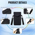 FVRYOG 17/16/15/14 S25Pixel 10 Neoprene Phone Sleeve Pouch Case Bag for Men Women w/Crossbody Strap/Neck Lanyard