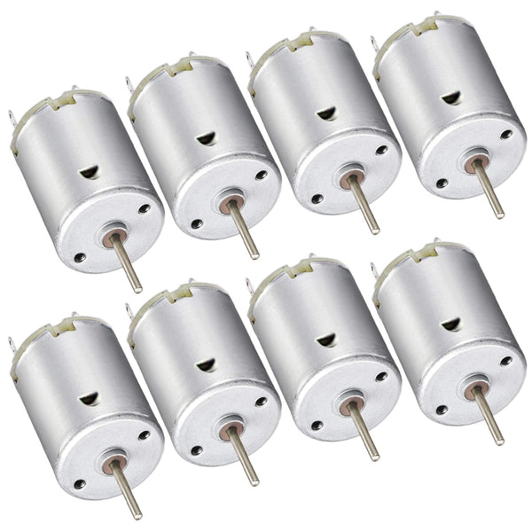 8Pack DC Motor 3V-12V 280 Micro Motor Round Shaft Electric Motor for