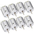 8Pack DC Motor 3V-12V 280 Micro Motor Round Shaft Electric Motor for