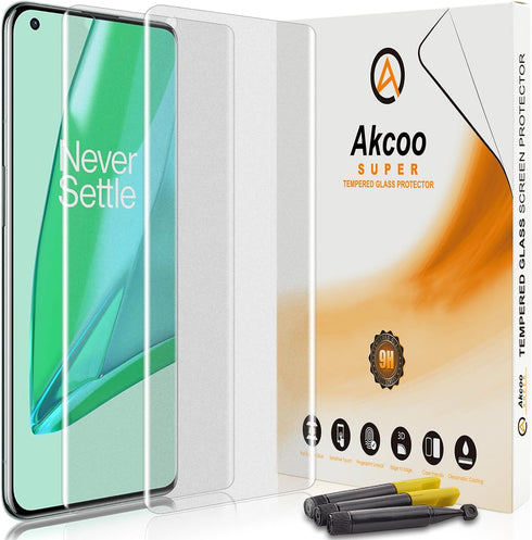 Matte Screen Protector for OnePlus 9 Pro - Tempered Glass UV Set, Anti-Glare, Anti-Fingerprint, 9H Scratch Resistant