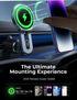 LISEN 15W MagSafe Car Mount Charger, Wireless Magnetic Car Phone Holder for iPhone 15 Pro Max 14 13 12 MagSafe Case