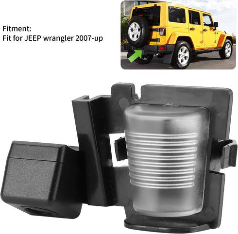 Waterproof Rear View Camera,12V Car Reverse Camera Backup Parking Assistance CCD Fit for Wrangler 2007?up