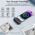 Mini Portable Charger 5000mAh, Ultra Compact Power Bank with Built-in Phone Holder, LED Light, LCD Display for Travel,