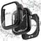 Ultra Look - Fullife 2 in 1 Apple Watch Case Series 9 45mm, Waterproof Screen Protector, Full Protective Bumper (Black)