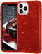 MATEPROX Compatible with iPhone 11 Pro Max Case, Bling Sparkle Cute Girls Women Protective Case (Red)