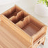 Wooden Monitor Laptop Stand, Modern Desk Storage Organizer for PC Computer, Neck Protector Office Desk Rack Shelf