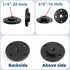 2PCS Camera Adapter Mount Multifunction Desktop Microphone Flange Mount Male 1/4-20 and 3/8-16 and 5/8-27 Inch Female Mic Monitor Mount