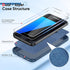 LeYi Samsung S7 Case with 2 Pack Tempered Glass Screen Protector, Liquid Silicone Slim Rubber Cover, Blue
