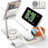 LISEN iPhone Charging Station for Magsafe Charger Stand, 3 in 1 Charging Station for Apple 15W, Fits iPhone 16/15/14