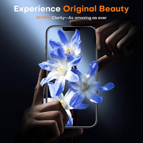 TOCOL for iPhone 14 Screen Protector, 9H+ Hardness Tempered Glass Full Coverage, Easy Installation (2 Pack) with True