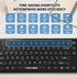 MIKUSO Fade-Proof Lettering Wired Keyboard Full Size - USB Office Keyboard with not Fading Keys,Silicone Anti Slip