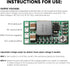 Weewooday 20 Pieces Mini Voltage Reducer Module, Adjustable DC 4.5-24V to 5V 3A Buck Converter Power Supply