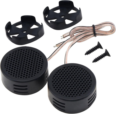 2pcs Car Tweeters, 500W High Efficiency Mini Dome Speakers for Car Audio System