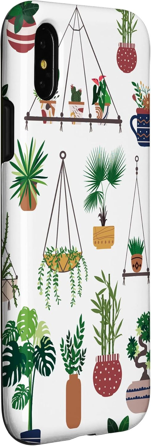 iPhone X/XS Indoor and Outdoor Plant Illustrations | Boho Nature Art Case