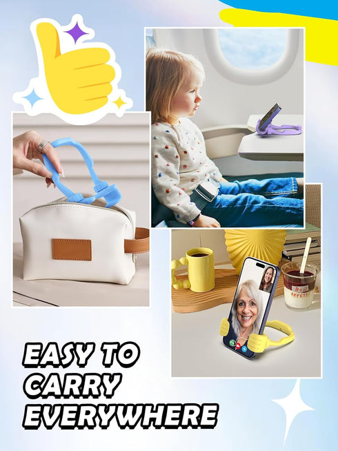 Cell Phone Holder for Desk: 3 Pack Thumbs Up Lazy Phone Stand, Graduation Gifts for College Boys Girls Teens Kids